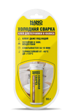 Холодная сварка – Клей для керамики и фаянса  NANOPROTECH, 55 гр